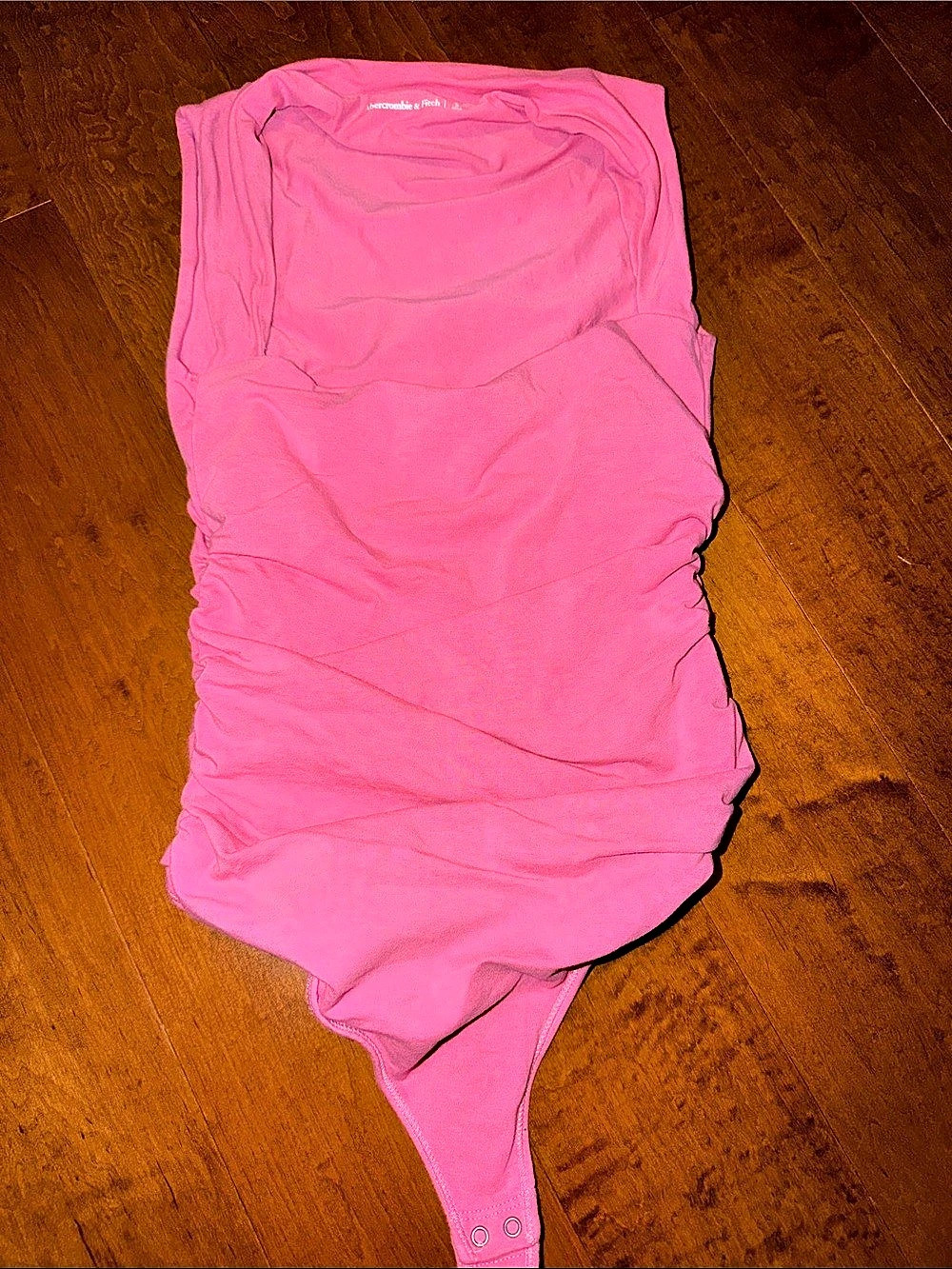 Abercrombie & Fitch Foldover Bodysuit Pink Small